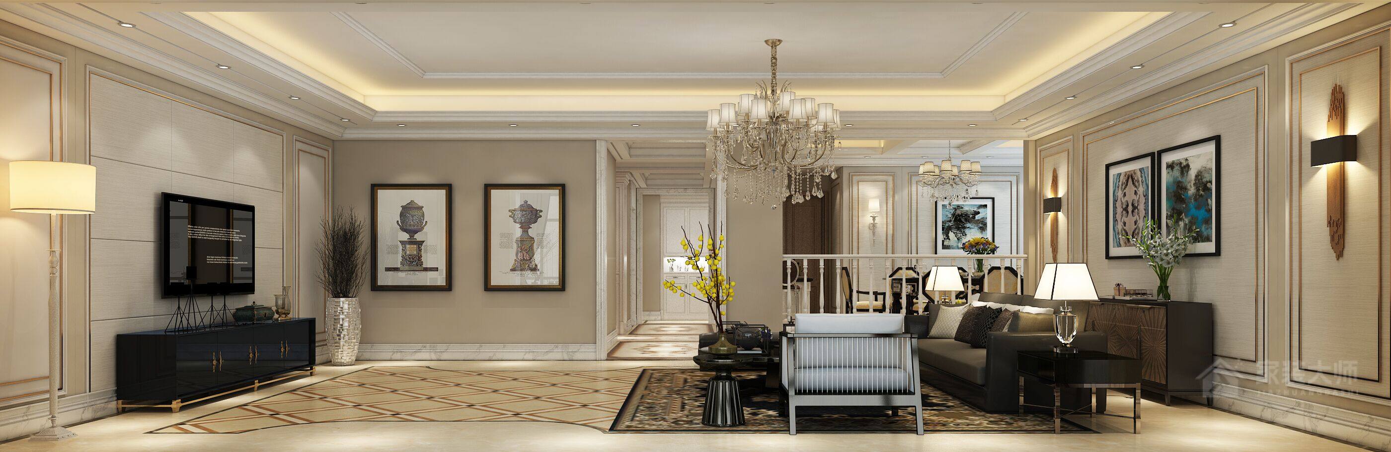 山水庭苑235㎡简欧风格