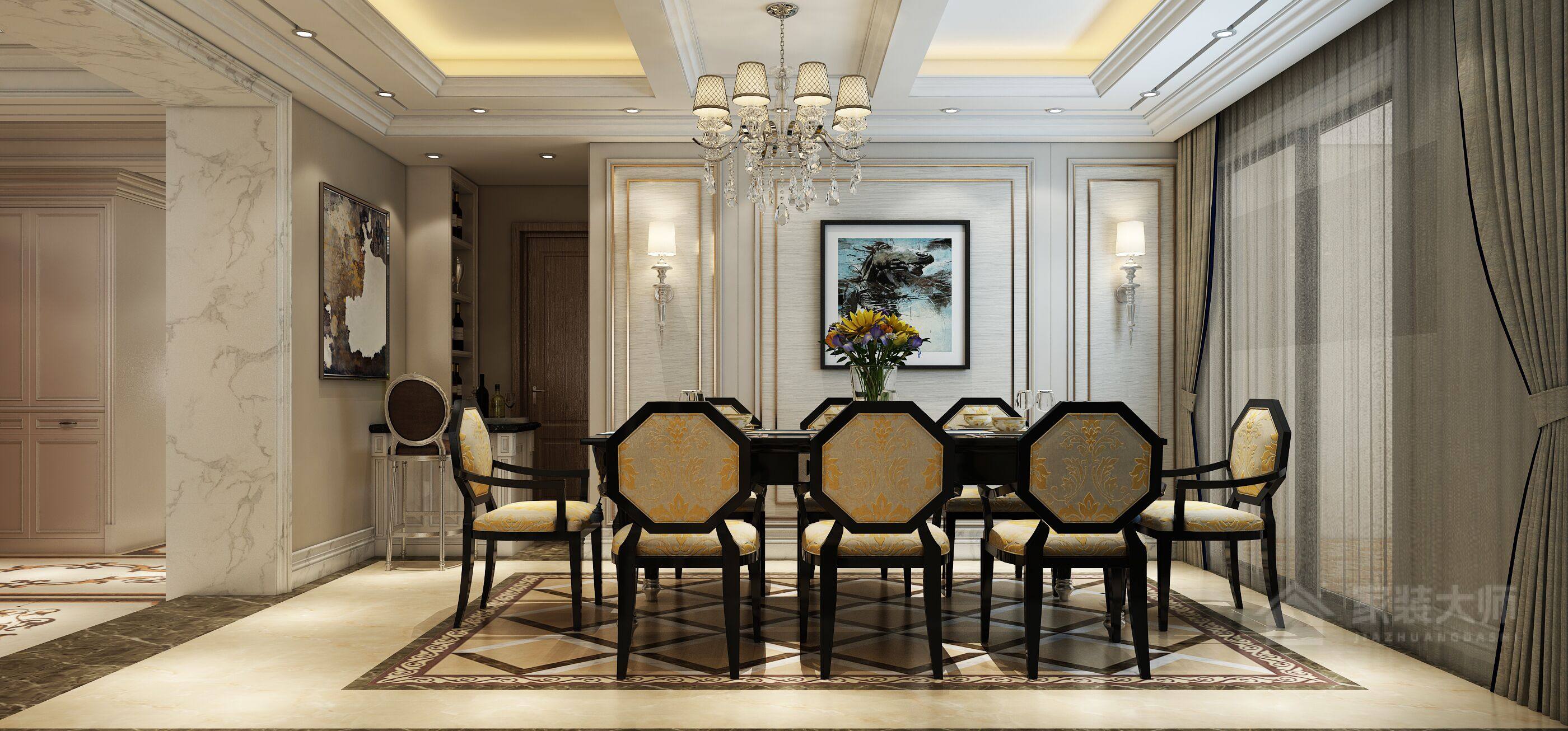 山水庭苑235㎡简欧风格