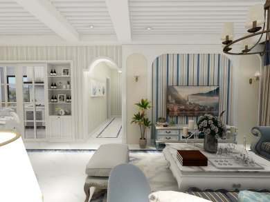 保利2010-108㎡地中海风格