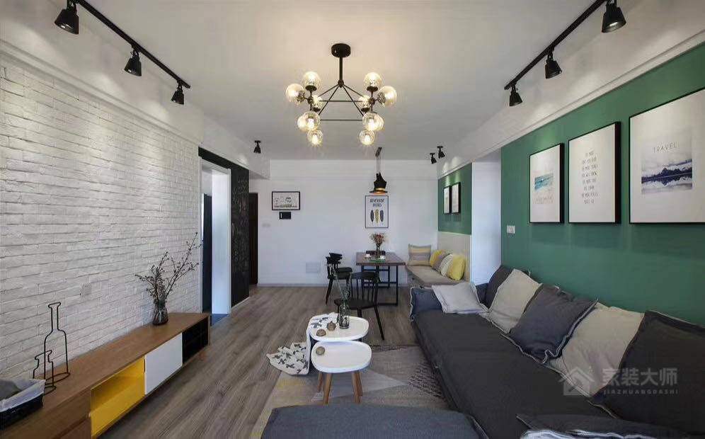 融城绿景110㎡北欧风格