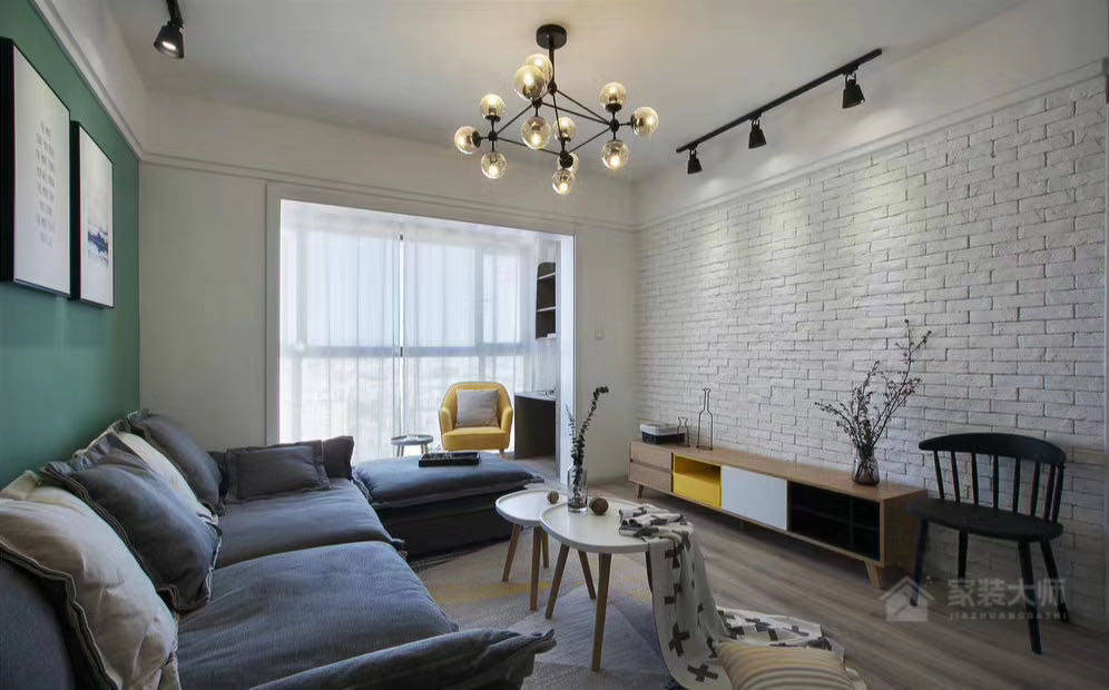 融城绿景110㎡北欧风格