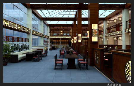 云南新中餐厅2500㎡新中式