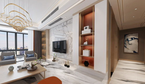 华珊豪庭160㎡轻奢新中式