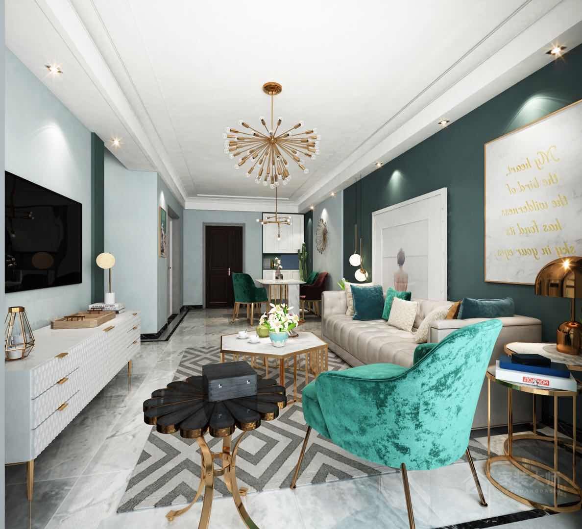 郑州永威城观澜庭89平方现代轻奢