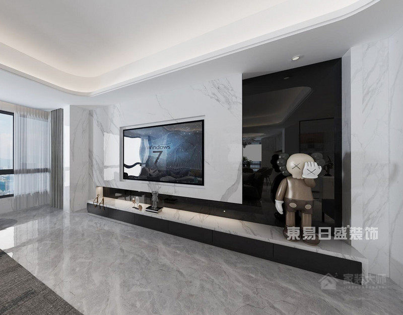 水印长天-120平米四室两厅-现代风格装修效果图