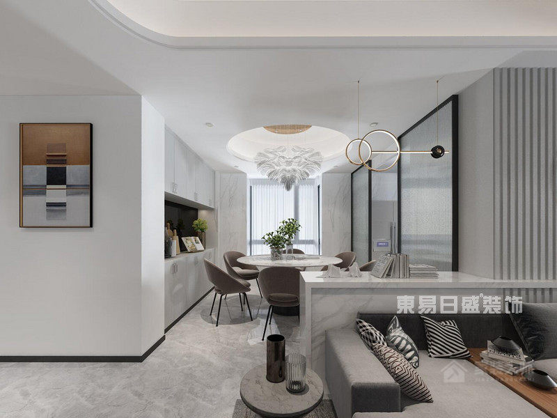 水印长天-120平米四室两厅-现代风格装修效果图