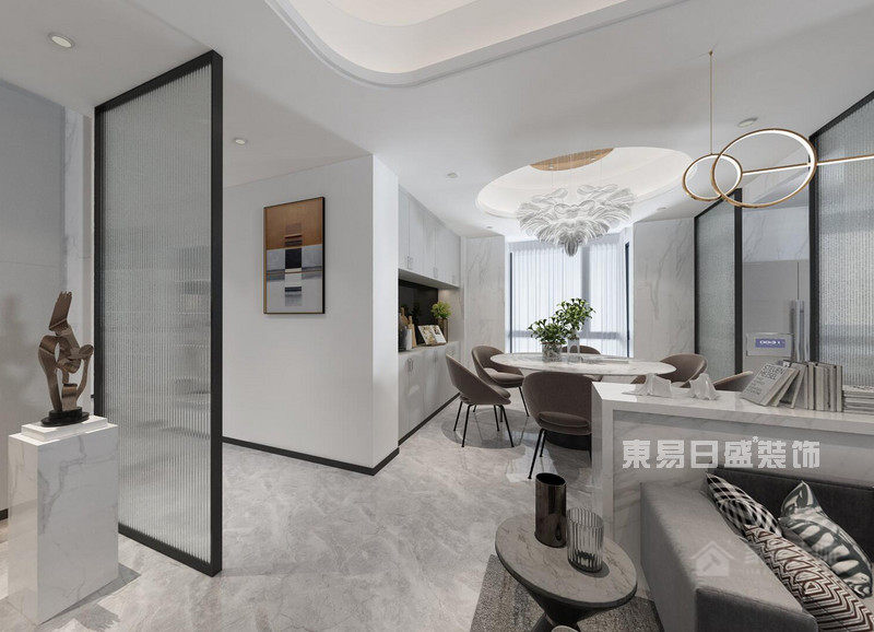 水印长天-120平米四室两厅-现代风格装修效果图